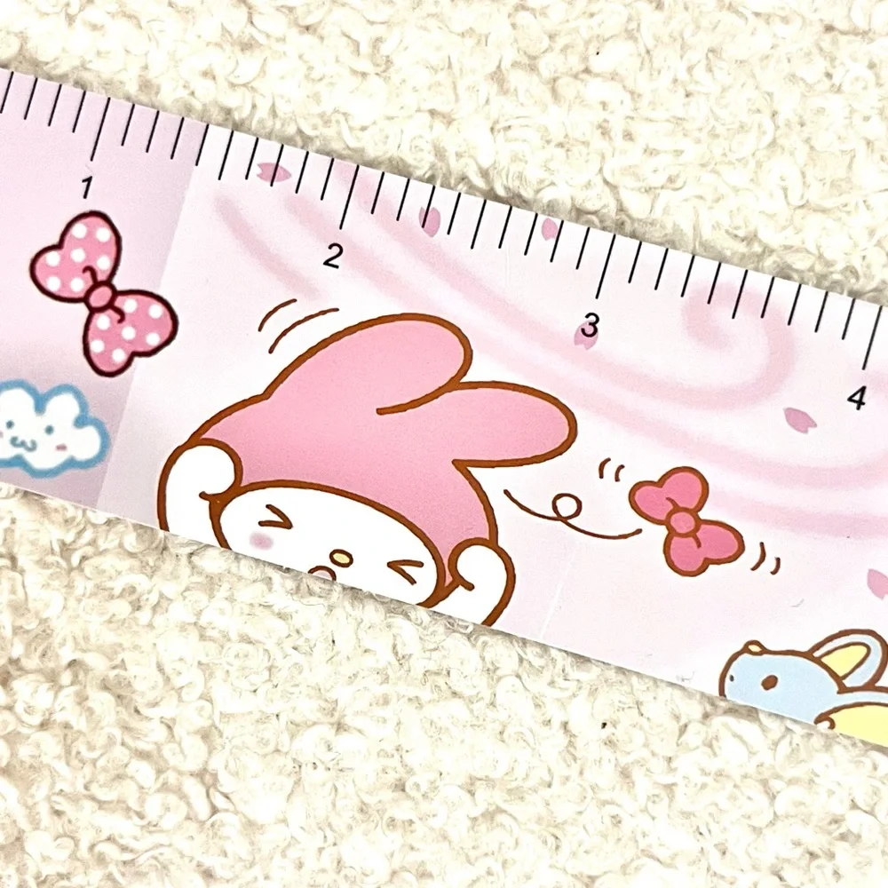 🏷️ Sanrio My Melody kawaii pink 5.5” metal ruler
